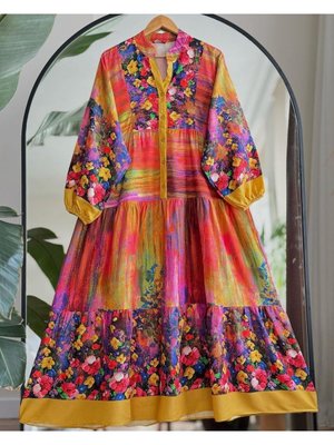 Tesettür Viskon Elbise Tesettür Viskon Elbise