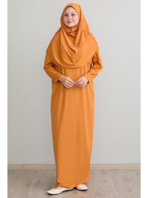 Tek Parça Camel Namaz Elbisesi