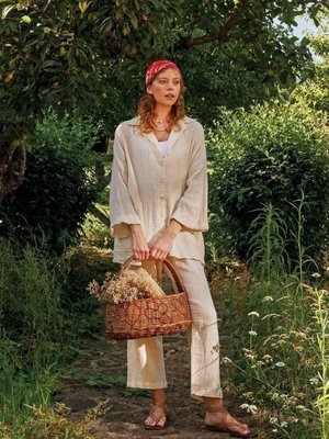 Müslin Pantolon Ekru Müslin Pantolon Ekru