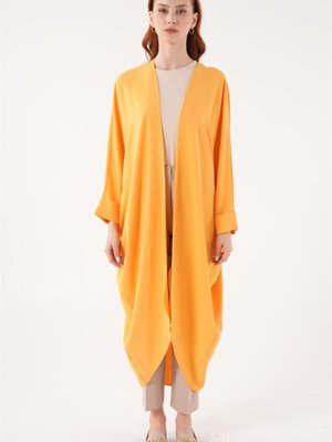 Yarasa Kol Turuncu Oversize Hırka Yarasa Kol Turuncu Oversize Hırka