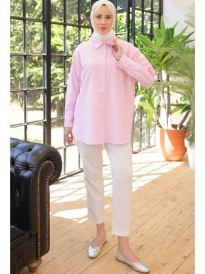 Pembe Çizgili Gömlek