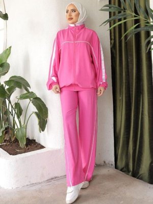 İkili Eşofman Takımı Pembe