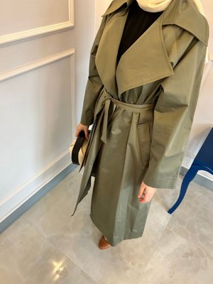 Haki Asker Yeşili Trençkot