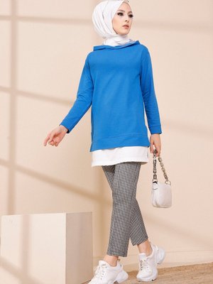 Kapsonlu Garnılı Tunik Saks