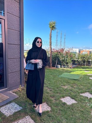 Zebra Detaylı Abaya
