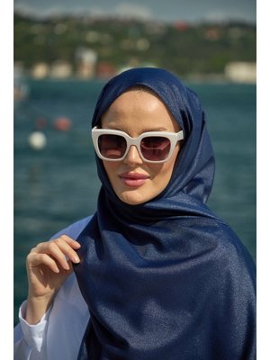 Diaz Lacivert Krep Şal Diaz Lacivert Krep Şal