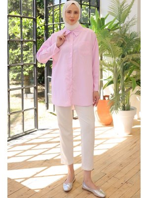 Pembe Çizgili Gömlek