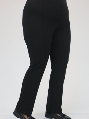 Siyah Büyük Beden Scuba Çimalı Pantolon