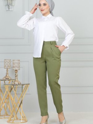 Dar Paça Pantolon Yeşil Dar Paça Pantolon Yeşil