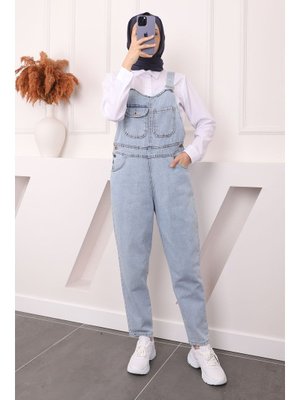 Mavi Cepli Kot Salopet Tulum Mavi Cepli Kot Salopet Tulum