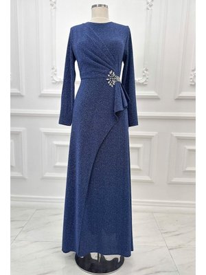 İndigo Bella Abiye Elbise