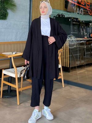 Kimona İkili Takım Taş Rengi