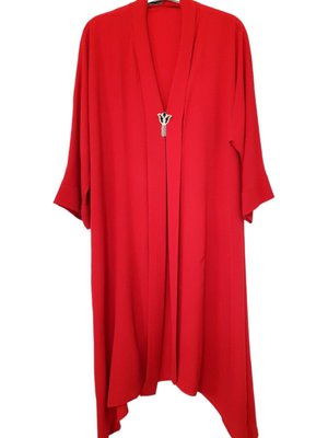 Kobe Krep Kumaş Kolları Bol Model Hırka