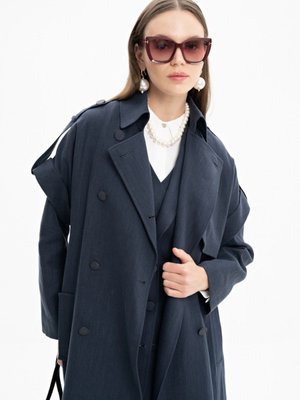 Apoletli Keten Yelek Apoletli Keten Yelek