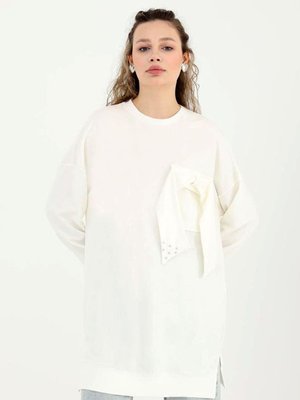Ekru Fiyonk Sweat Tunik Ekru Fiyonk Sweat Tunik