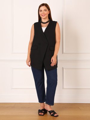 Siyah Büyük Beden Yelek