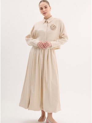 Gül Detaylı Etekli Takım Gül Detaylı Etekli Takım