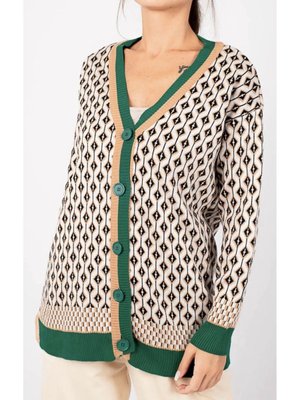 Baklava Desenli Hırka