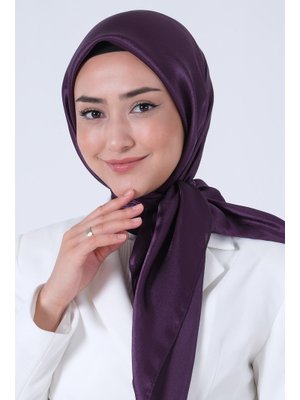 Koyu Mor Janjan Eşarp