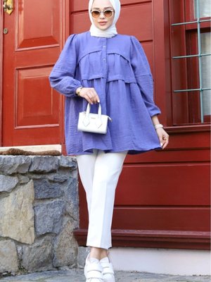 Önü Fırfır Detaylı Tunik