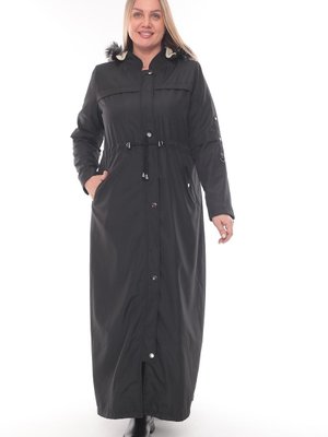 Helena Kapüşonlu Içi Kürklü Kışlık Uzun Mont