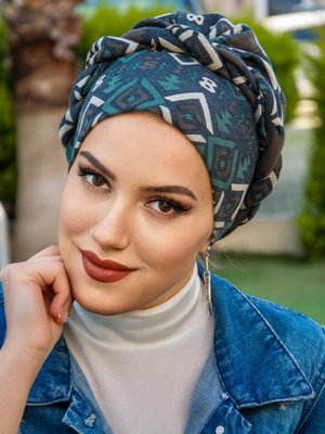 Zümrüt Yeşili Hazır Türban