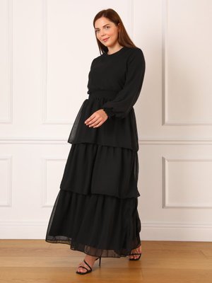 Siyah Büyük Beden Abiye Elbise