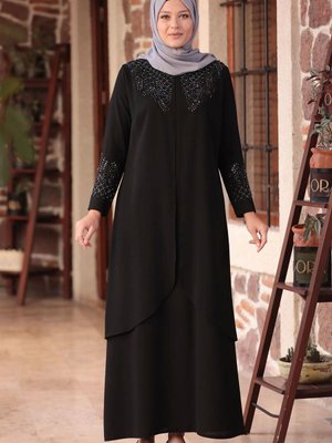 Bahar Abiye Elbise Siyah
