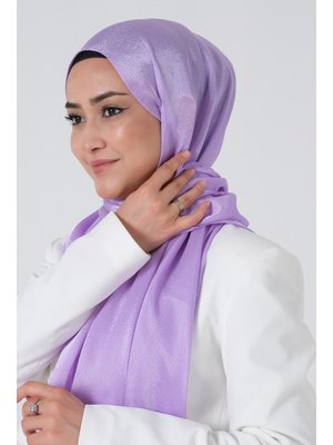 Koyu Lila Janjan Şal