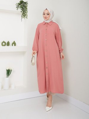 Maxi Boy Yırtmaçlı Viskon Tunik