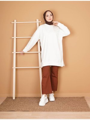 Taş Detaylı Sweat Taş Detaylı Sweat