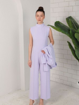 Açık Lila Ceketli Tulum Açık Lila Ceketli Tulum