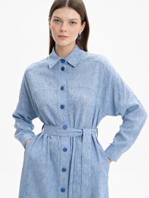 Rahat Kesim Düğme Detaylı Kap