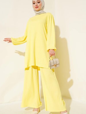 Sarı Tunik Pantolon Alt Üst Takım Sarı Tunik Pantolon Alt Üst Takım