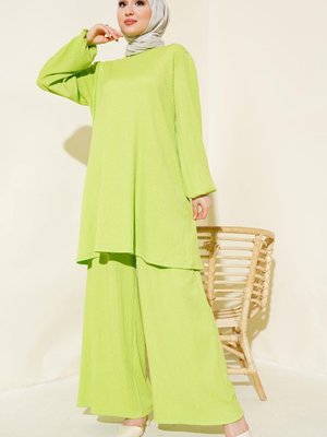 Yeşil Tunik Pantolon Alt Üst Takım Yeşil Tunik Pantolon Alt Üst Takım