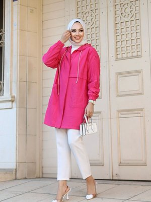 İnce Ceket Kap Fuşya