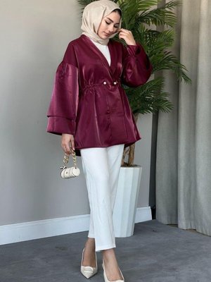 İğneli Tafta Ceket