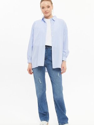 Oversize Balon Kol Gömlek Oversize Balon Kol Gömlek