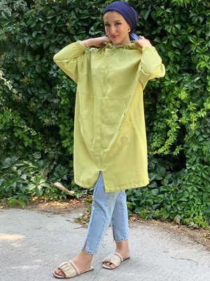 Fıstık Armalı Fermuarlı Kap