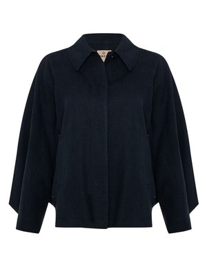 Kolları Bol Kesim Keten Ceket