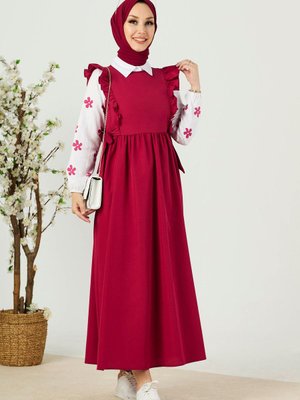 Bordo Gömlek+elbise