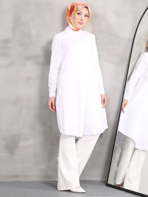 Uzun Gömlek Tunik Poplin Kumaş