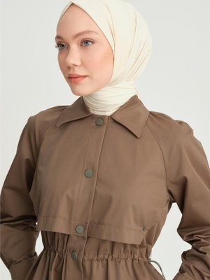 Beli Büzgülü Kap Haki