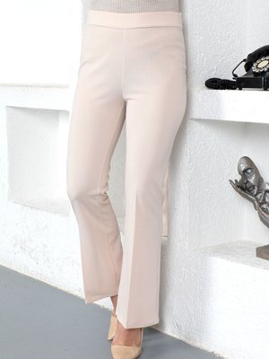 Beli Lastikli I?spanyol Paça Pantolon Bej Beli Lastikli I?spanyol Paça Pantolon Bej