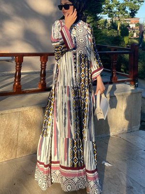 Oversize Yazlık Viskon Elbise