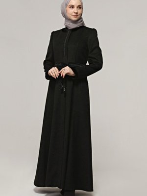 Af Nakış Detaylı Trip Manto