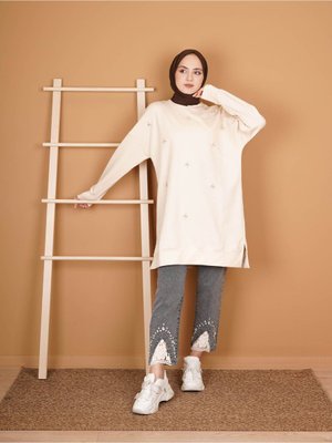 Serpme Taşlı Sweat Serpme Taşlı Sweat