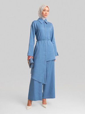 Palazzo Pantolon İndigo