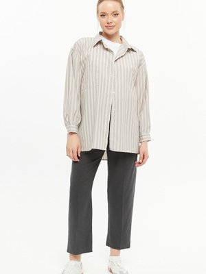 Oversize Balon Kol Gömlek Oversize Balon Kol Gömlek