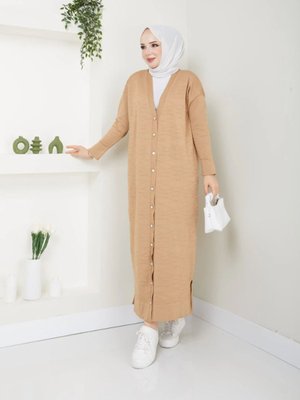 Tüylenmez Tam Boy Hırka Soğuk İplik Merserize